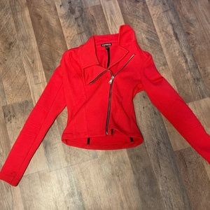 Express Red Form Fitted Jacket